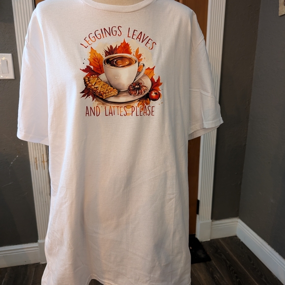 Fall Latte Please Graphic Tee - Picture 1 of 7